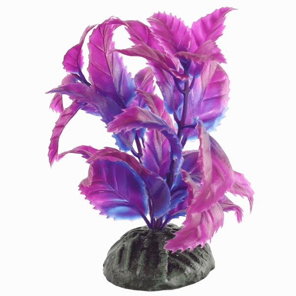 Fish Gear Pink & Purple Ivy Plastic Betta Plant (4")