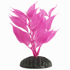 Fish Gear Pink Hygrophila Plastic Betta Plant (4")