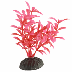 Fish Gear Pink Hygrophila Plastic Betta Plant (4")