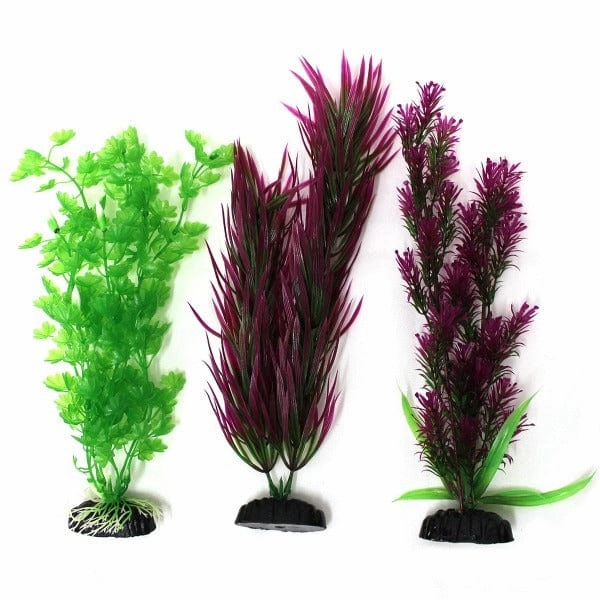 Fish Gear Plastic Aquarium Plant 3-Pack (12")