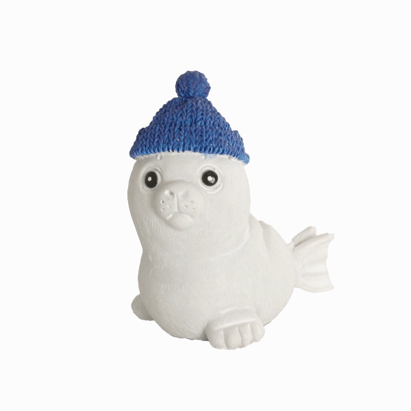Fish Gear Seal With Hat Aquarium Ornament