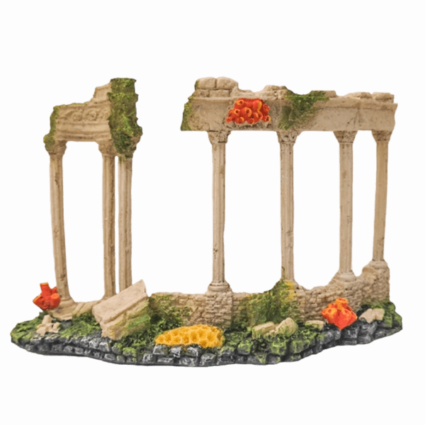 Fish Gear Sunken Ruins Aquarium Ornament;
