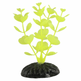 Fish Gear Yellow Cabomba Plastic Betta Plant (4")