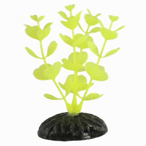 Fish Gear Yellow Cabomba Plastic Betta Plant (4")