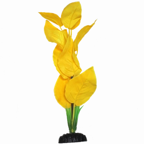 Fish Gear Yellow Crypt Silk Aquarium Plant (12")