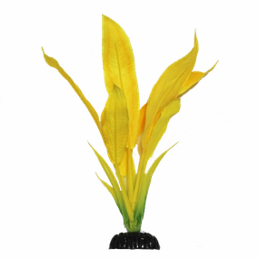 Fish Gear Yellow Sword Silk Aquarium Plant (8")