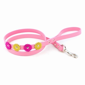 Flower Leather Leash