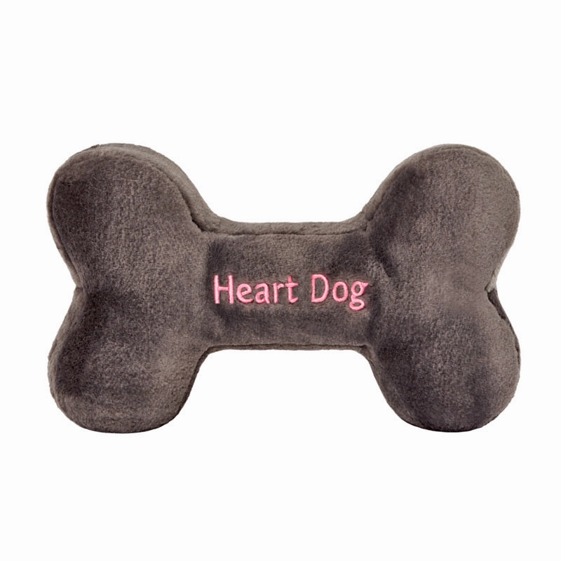 FLUFF & TUFF Heart Dog Bone Dog Toy