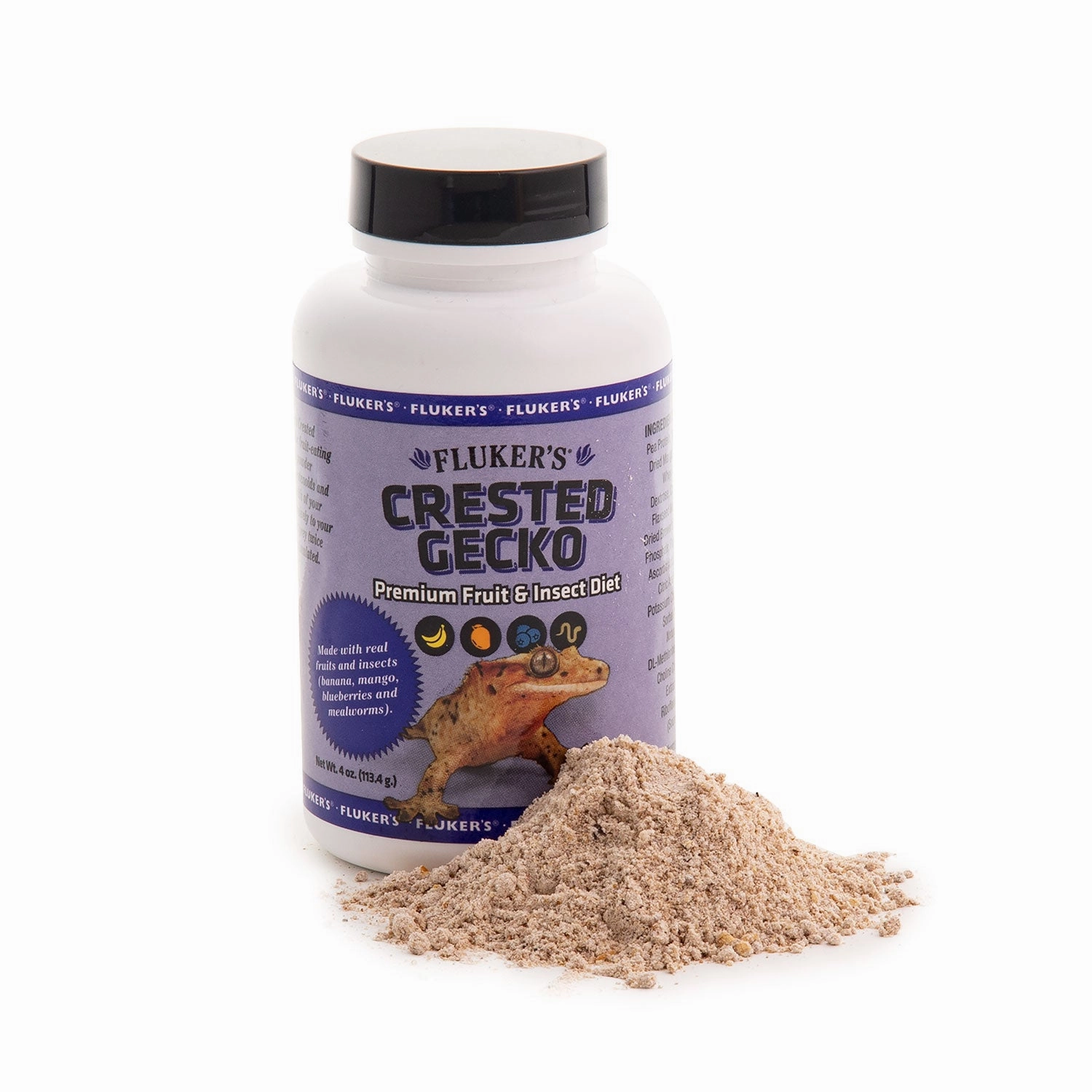 Fluker's Premium Crested Gecko Diet - Fruit and Insect Flavored Powder