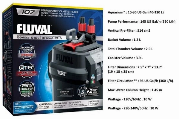 Fluval 07 Series External Canister Filter