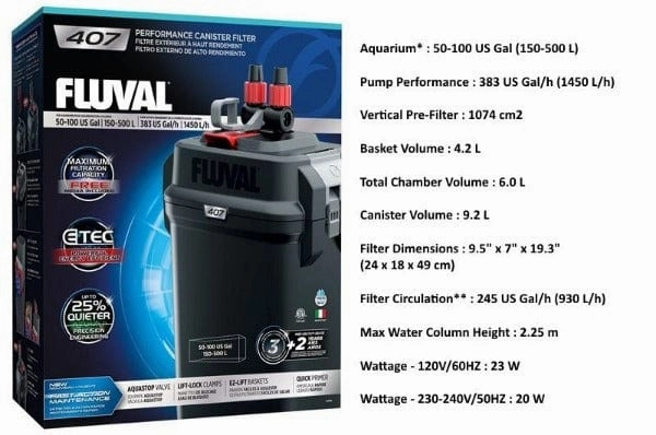 Fluval 07 Series External Canister Filter