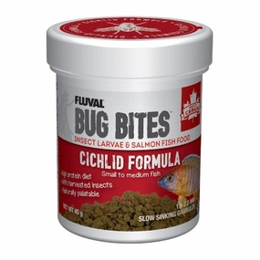 Fluval Bug Bites Slow Sinking Granules Cichlid Formula, 45g