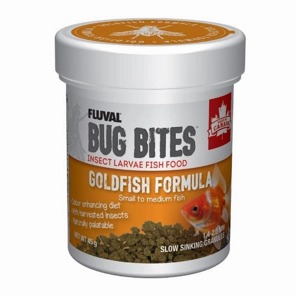 Fluval Bug Bites Slow Sinking Granules Goldfish Formula, 45g
