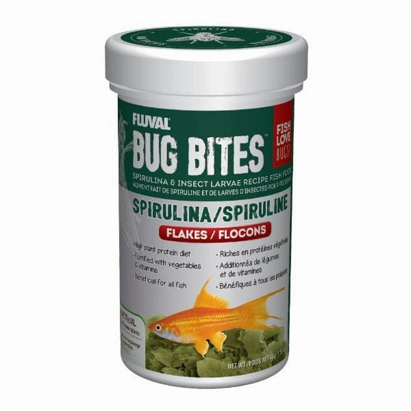 Fluval Bug Bites Spirulina Flakes