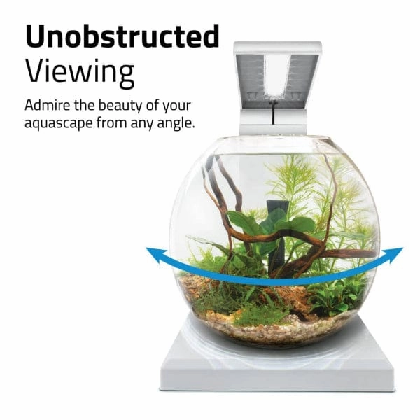 Fluval Liv Microscaping Aquarium Kit, 1.6 US Gal / 6 L, White