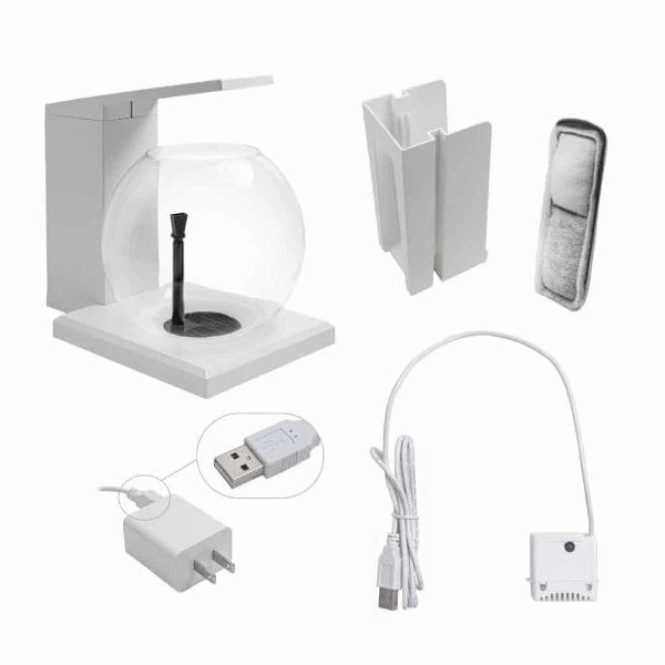 Fluval Liv Microscaping Aquarium Kit, 1.6 US Gal / 6 L, White
