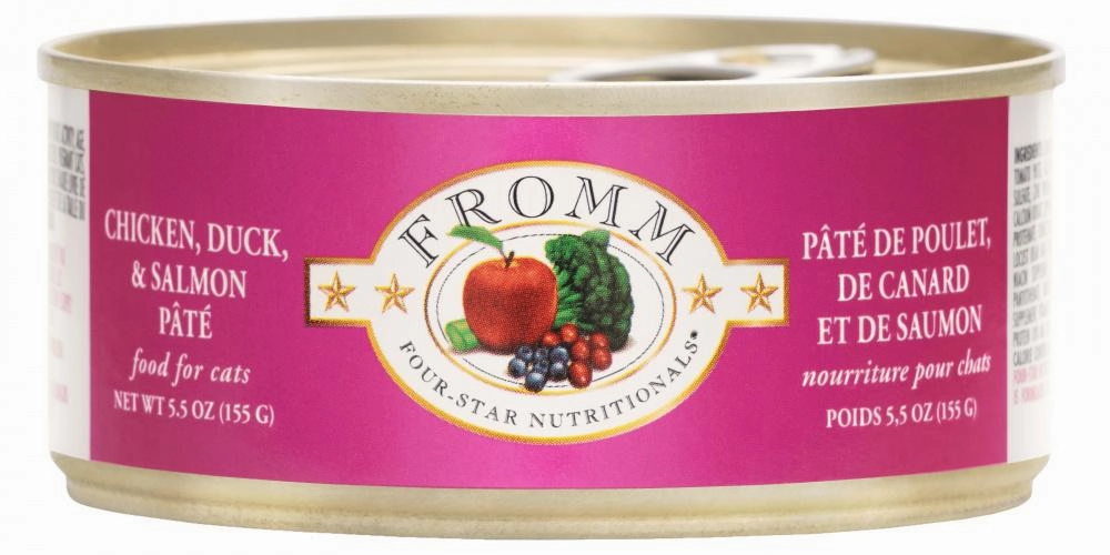 Fromm Four-Star Chicken, Duck & Salmon Pate Canned Cat Food