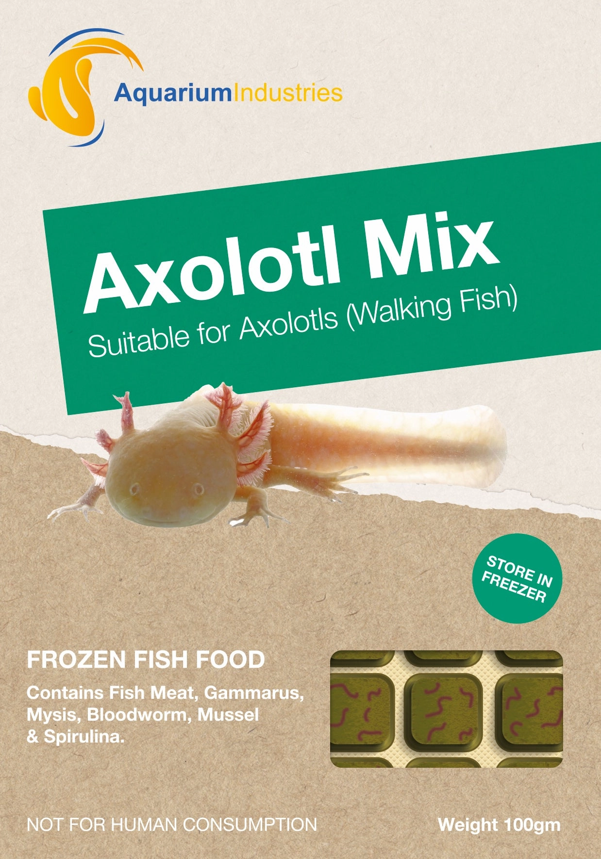 Frozen Axolotl Mix (100g)