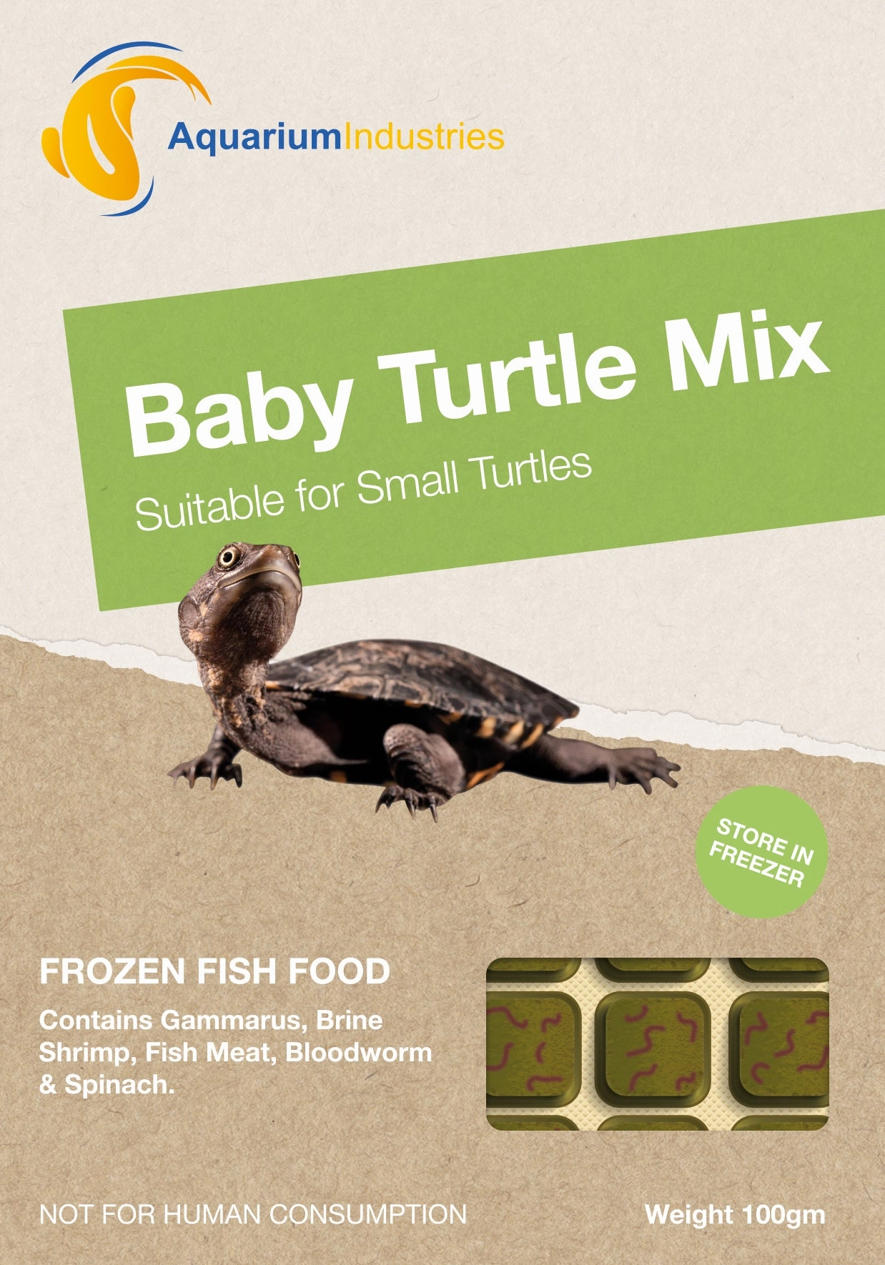 Frozen Baby Turtle Mix (100g)