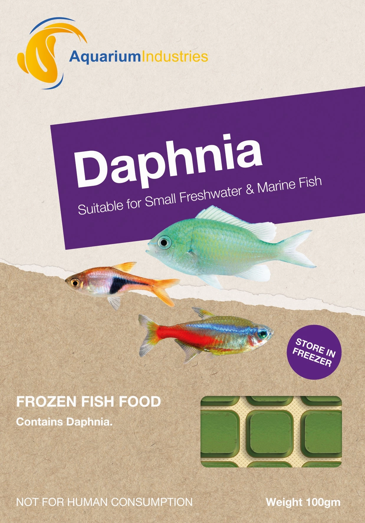 Frozen Daphnia (100g)