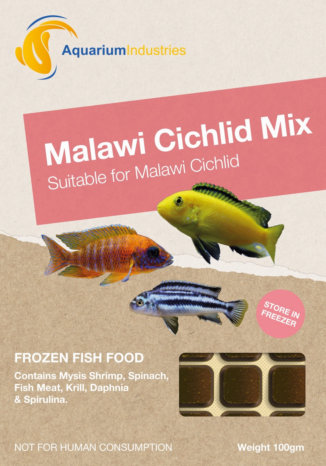 Frozen Malawi Cichlid Mix (100g)
