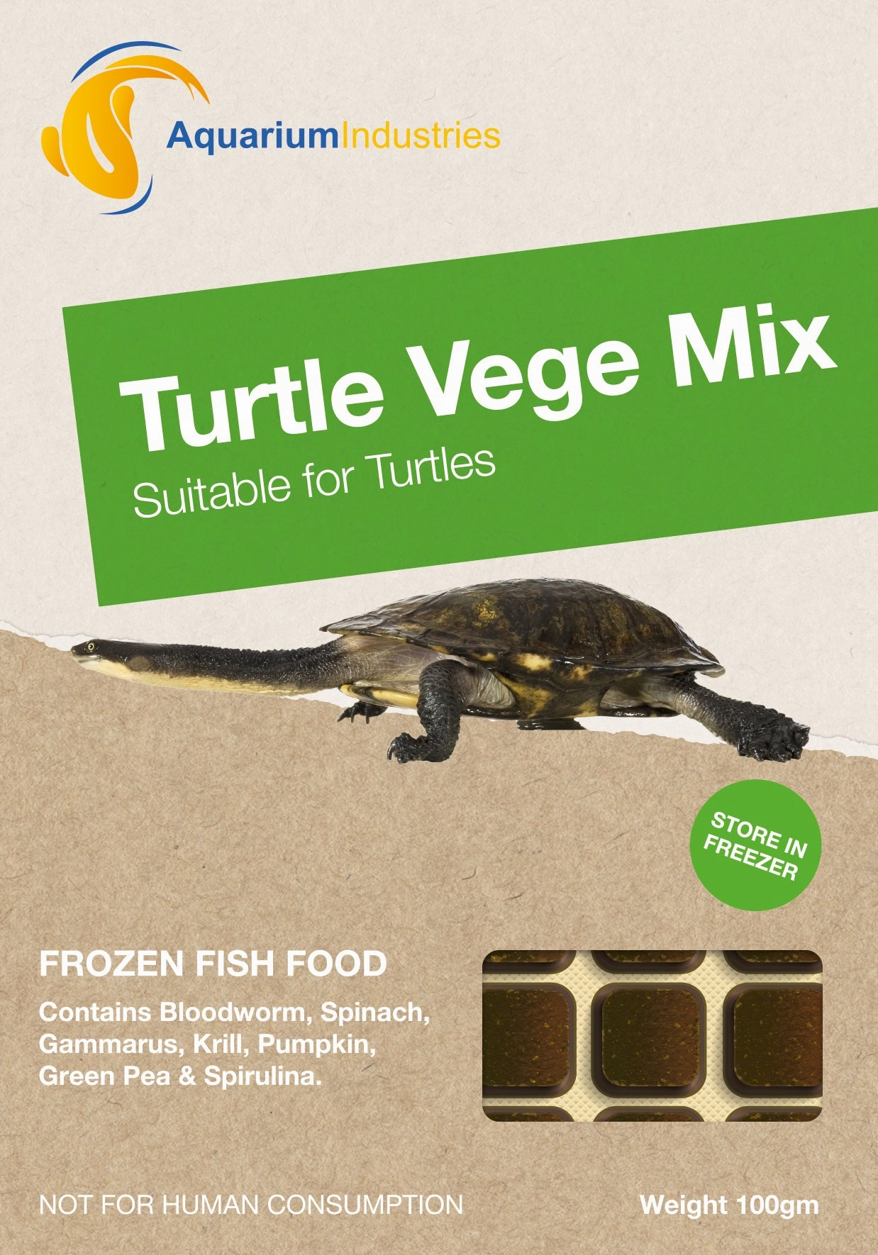 Frozen Turtle Vege Mix (100g)