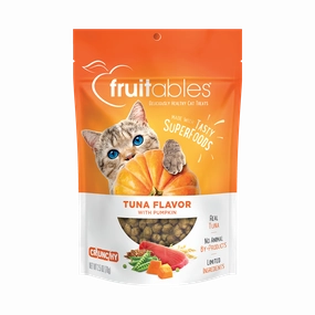 Fruitables Cat Treats Crunchy Tasty Superfoods Tuna with Pumpkin 2.5oz