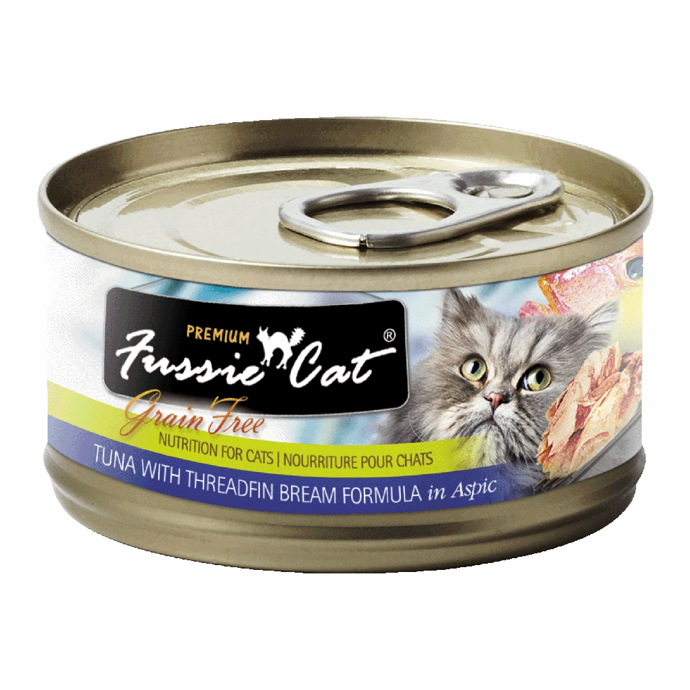 Fussie Cat Black Label Tuna with Threadfin Bream in Aspic 80g