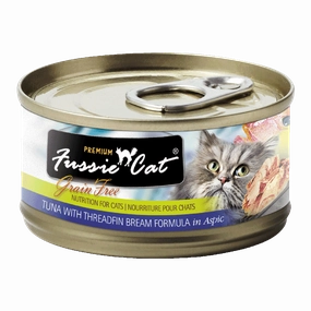 Fussie Cat Black Label Tuna with Threadfin Bream in Aspic 80g