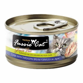 Fussie Cat Black Label Tuna with Threadfin Bream in Aspic 80g