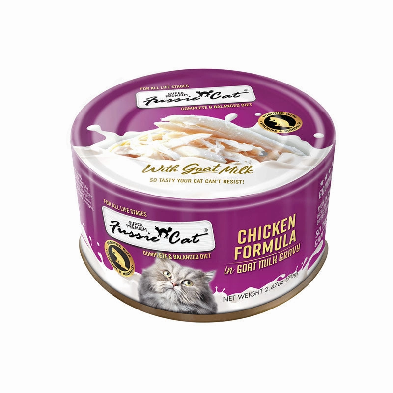 FUSSIE CAT Chicken Formula in Goat Milk Gravy for Cats