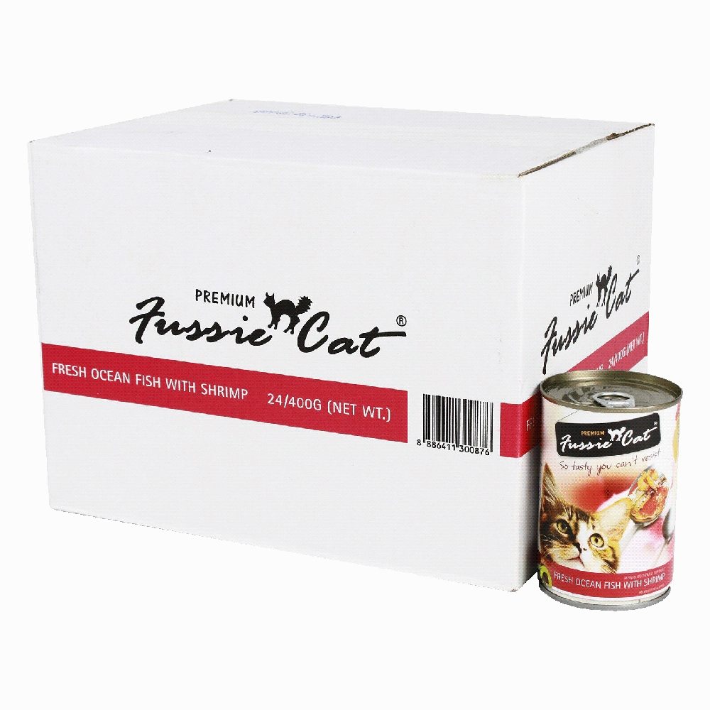 Fussie Cat Fresh Ocean Fish with Shrimp 400g