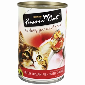 Fussie Cat Fresh Ocean Fish with Shrimp 400g