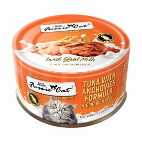 Fussie Cat Goat Milk Tuna with Anchovies in Gravy 70g