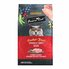 FUSSIE CAT Market Fresh Chicken & Turkey Recipe for Cats