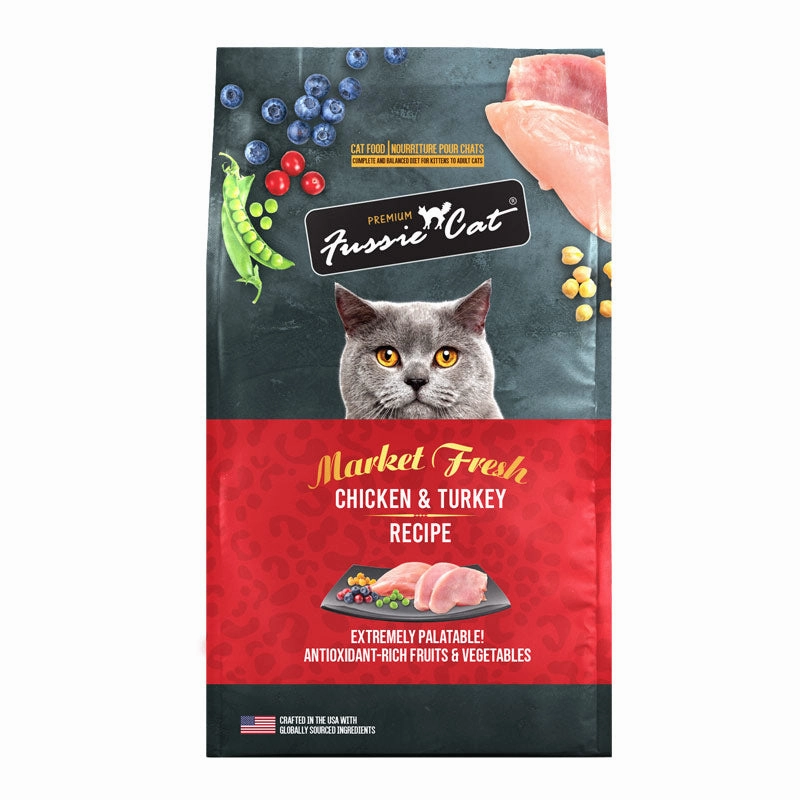 FUSSIE CAT Market Fresh Chicken & Turkey Recipe for Cats