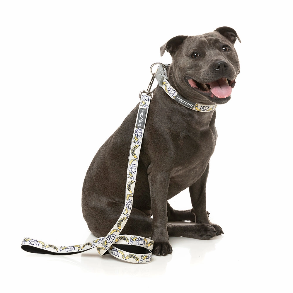 Fuzzyard Dog Lead Go Bananas S 1.5cm x 120cm