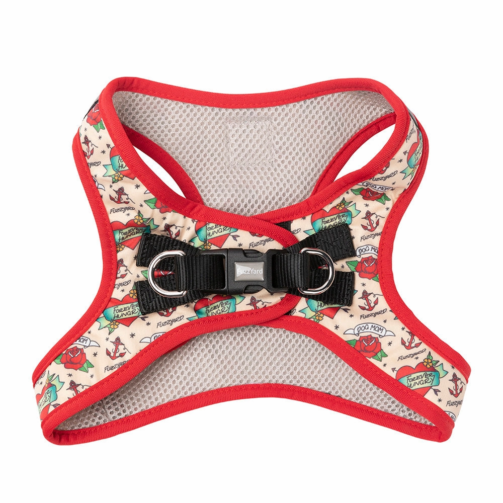 Fuzzyard Dog Step In Harness Ink'd Up L