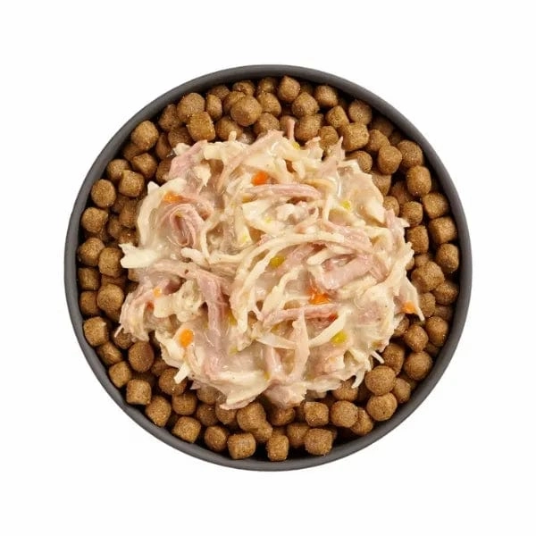 Go! Solutions Booster Weight Management Shredded Chicken   Duck in Bone Broth Wet Cat Food