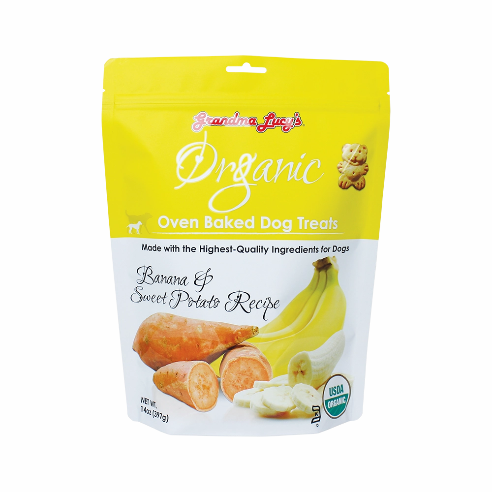 Grandma Lucy's Organic Oven Baked Dog Treats Banana & Sweet Potato 14oz