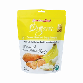 Grandma Lucy's Organic Oven Baked Dog Treats Banana & Sweet Potato 14oz