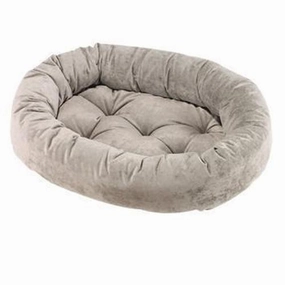 Granite Microvelvet Donut Dog Bed