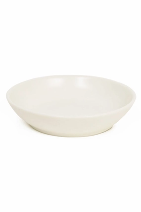 Great and Small Cream Stoneware Dish