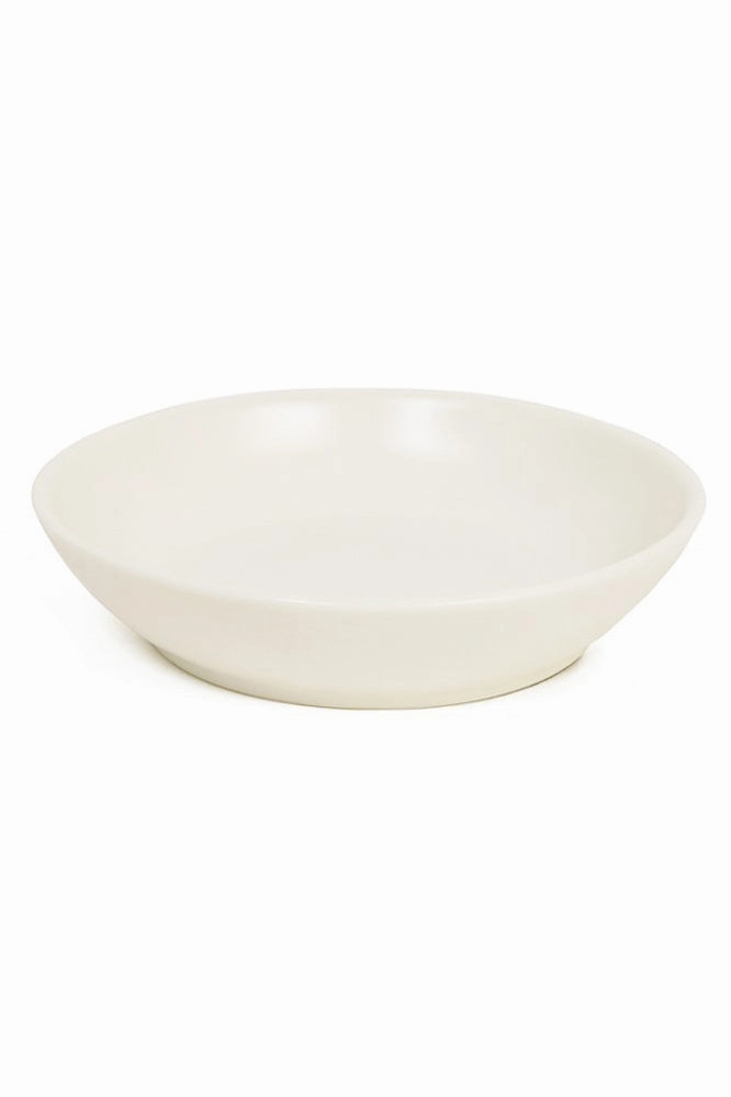 Great and Small Cream Stoneware Dish