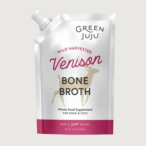 GREEN JUJU Frozen Venison Bone Broth for Dogs & Cats