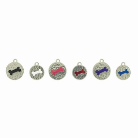 Hammered Bone Dog ID Tag