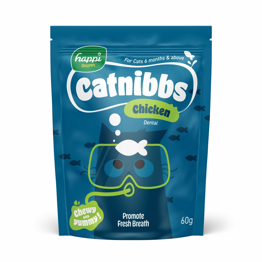 Happi Skippi Cat Treats Catnibbs Chicken Dental 60g