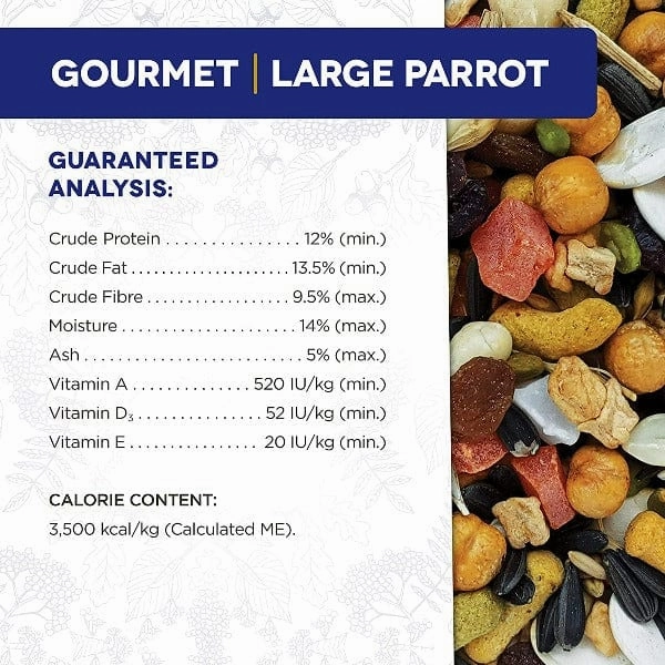 HARI Gourmet Premium Seed Mix for Large Parrots