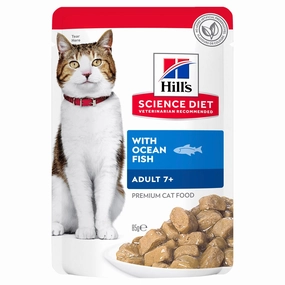 Hill's Science Diet Cat Food Pouch Adult 7  Ocean Fish