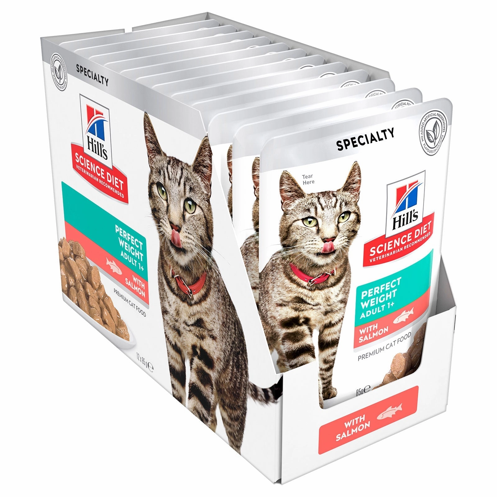 Hill's Science Diet Cat Food Pouch Adult Perfect Weight Salmon